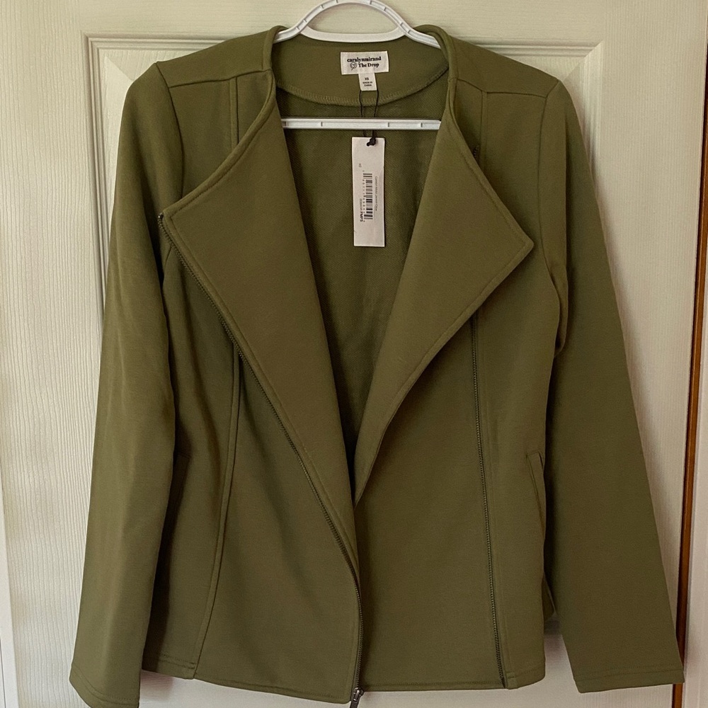XS Caralyn Mirand the Drop Olive Moto jacket NWT